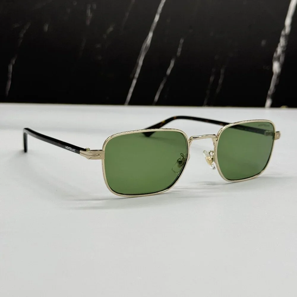 NEW MONTBLANC SUNGLASSES MEN BLACK GREEN EYEWEAR MONTBLANC MB0339S 002